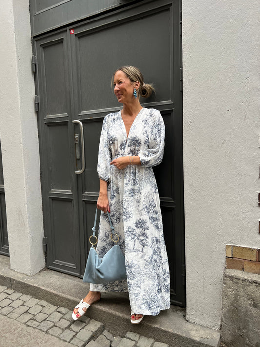 Petite fleur dress blue