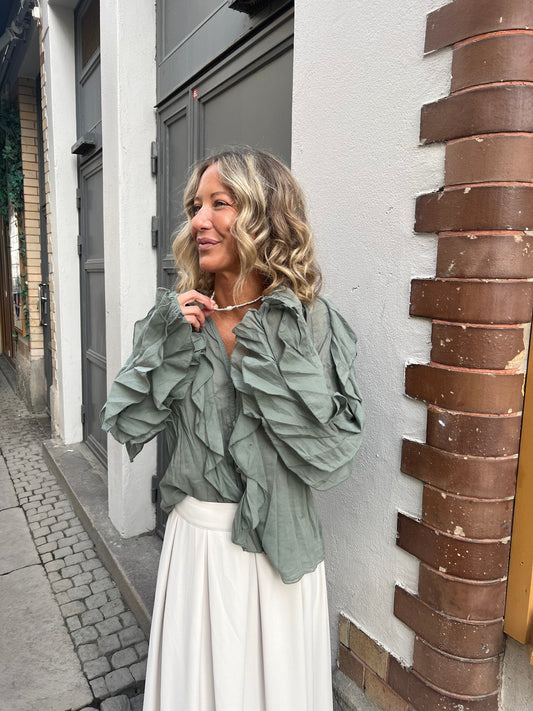 Angel boho blouse armegrön