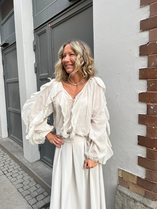 Angel boho blouse ljusbeige